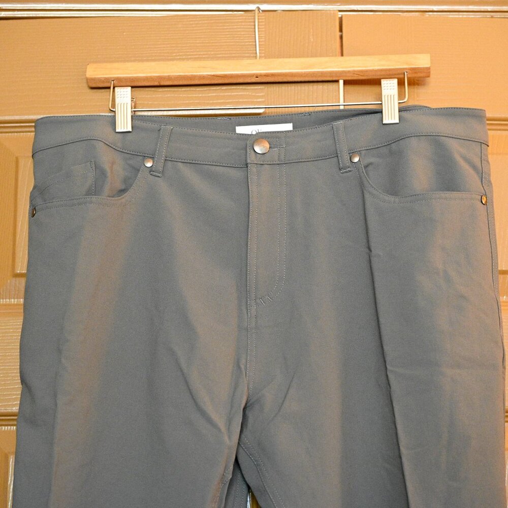 Men's Olivers Apparel Passage Pant gray 36x32, 5 pocket casual travel pant